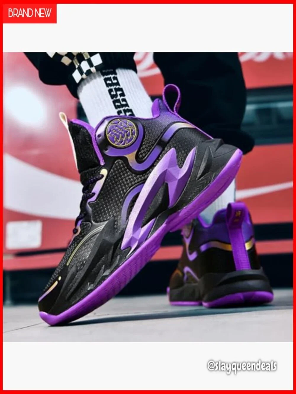 High Top Basketball Sneakers, Athletic Shoes, Non-Slip Running, Cushioned